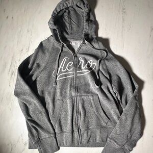 Aeropostale - Women’s Gray Zip-up Hoodie - Large